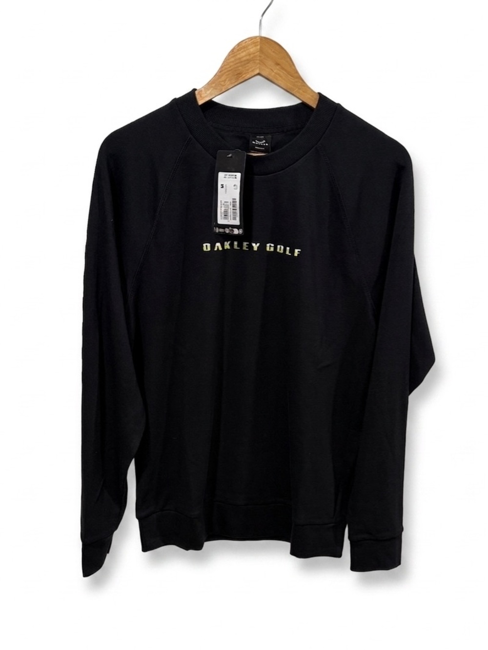 Oakley Golf Men's Black Crewneck Heavyweight Long Sleeve Shirt Size Medium